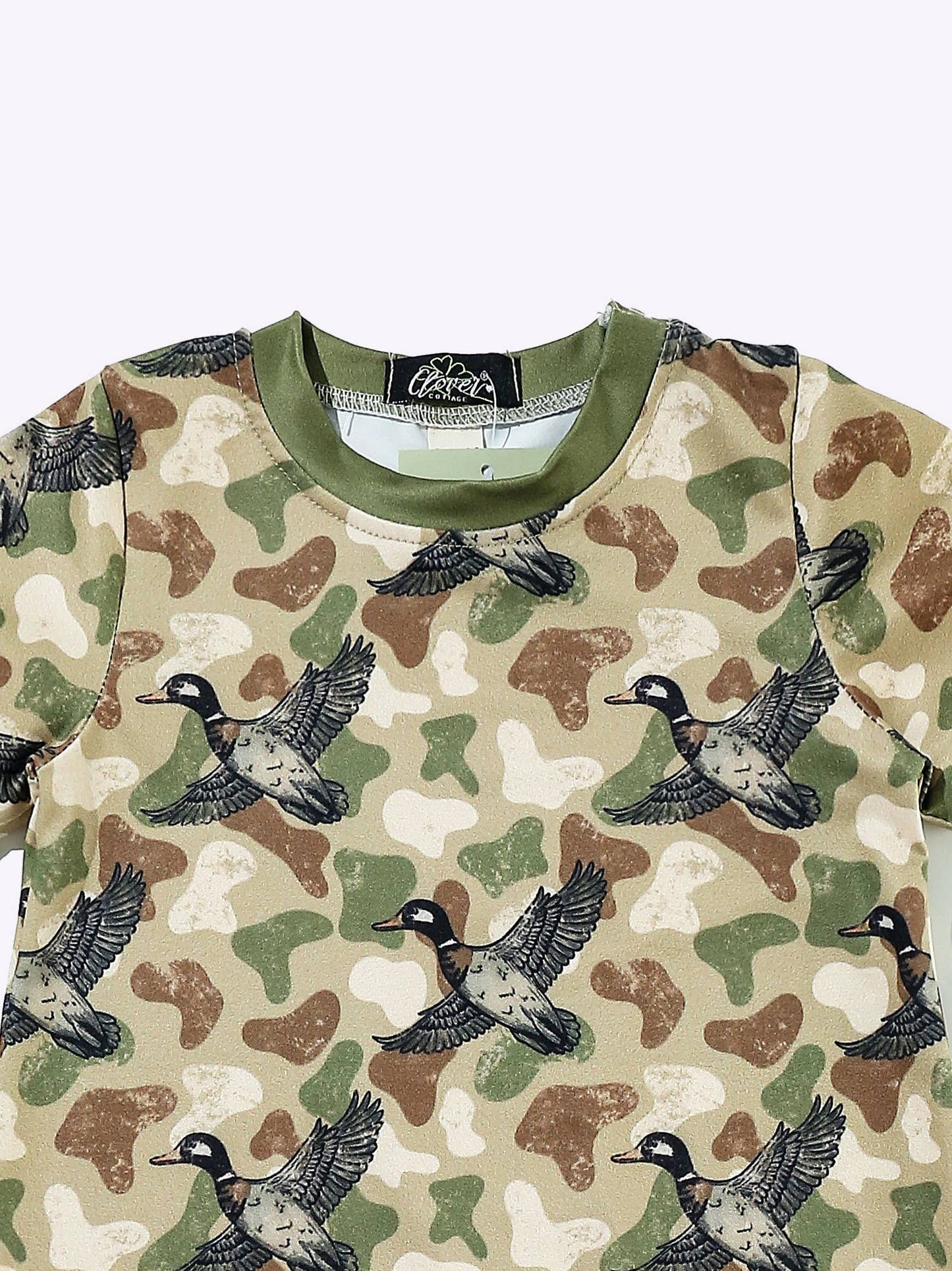 Camo Duck Boy Romper