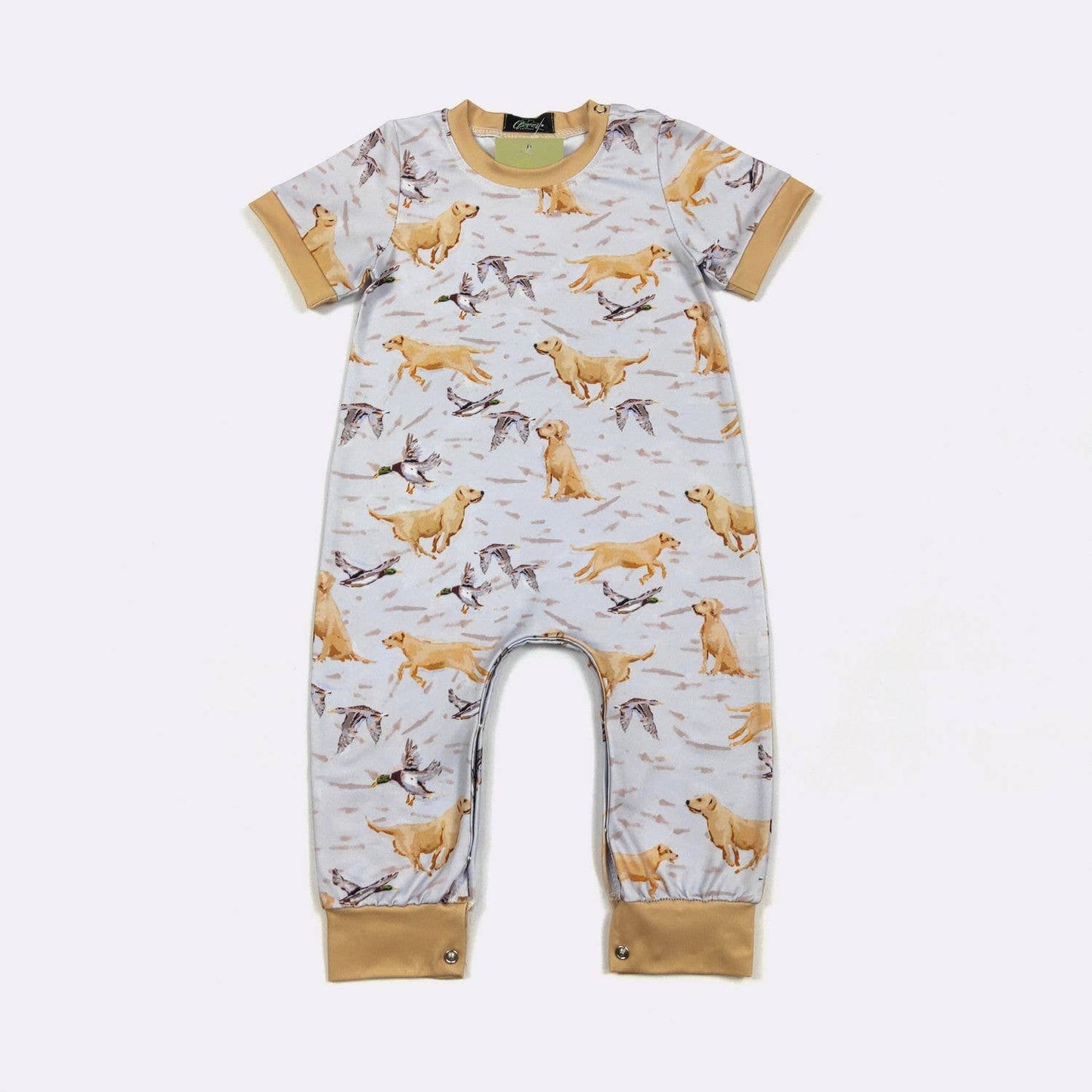 Retriever Boy Romper | Clover Cottage