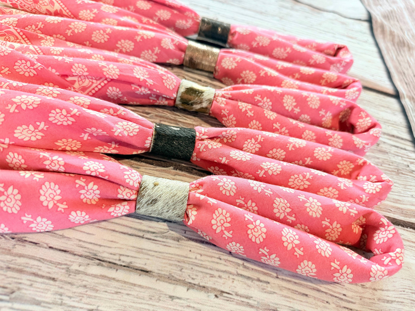 Pink Floral Bandanas 