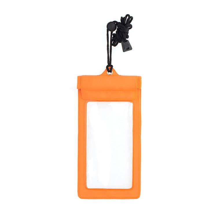 Orange Waterproof Phone Sleeve | Kikkerland Design Inc