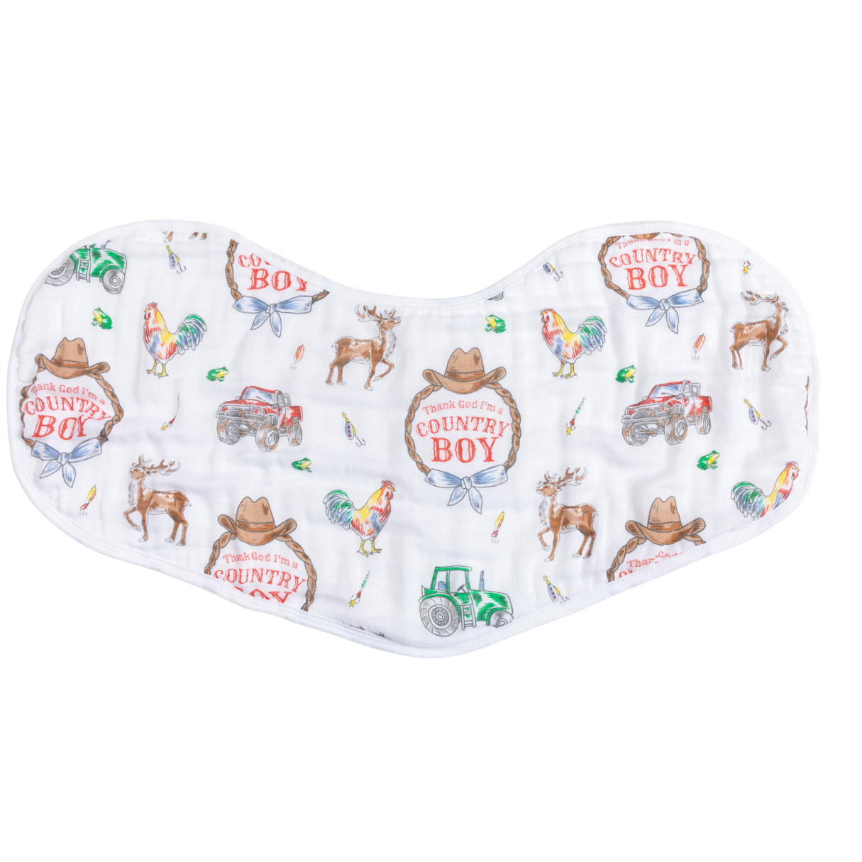 Country Boy 2 in 1 Burp Cloth and Bib Combo | Little Hometown