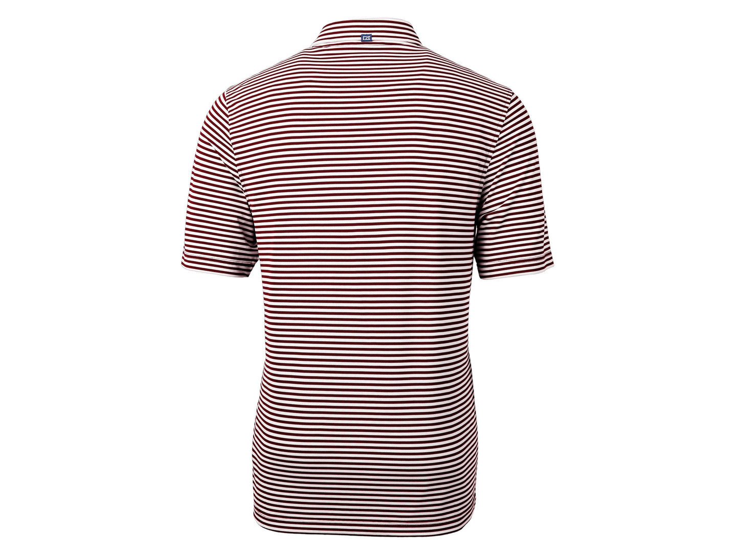 Cutter & Buck Virtue Eco Pique Stripe Recycled Mens Polo: College Purple / M / MCK01168