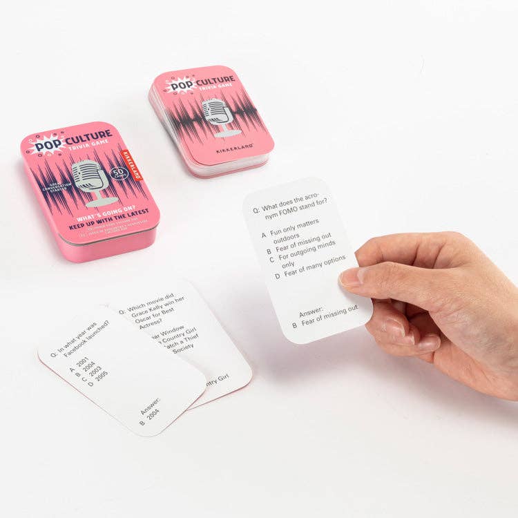Pop Culture Trivia Game | Kikkerland Design Inc