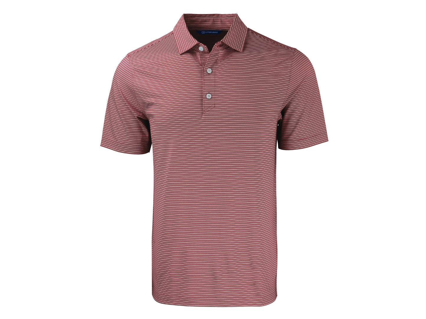 Cutter & Buck Forge Eco Double Stripe Recycled Mens Polo: College Purple/White / Large / MCK01302