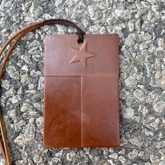 Rectangle Texas Flag Air Flair: Mahogany Coconut