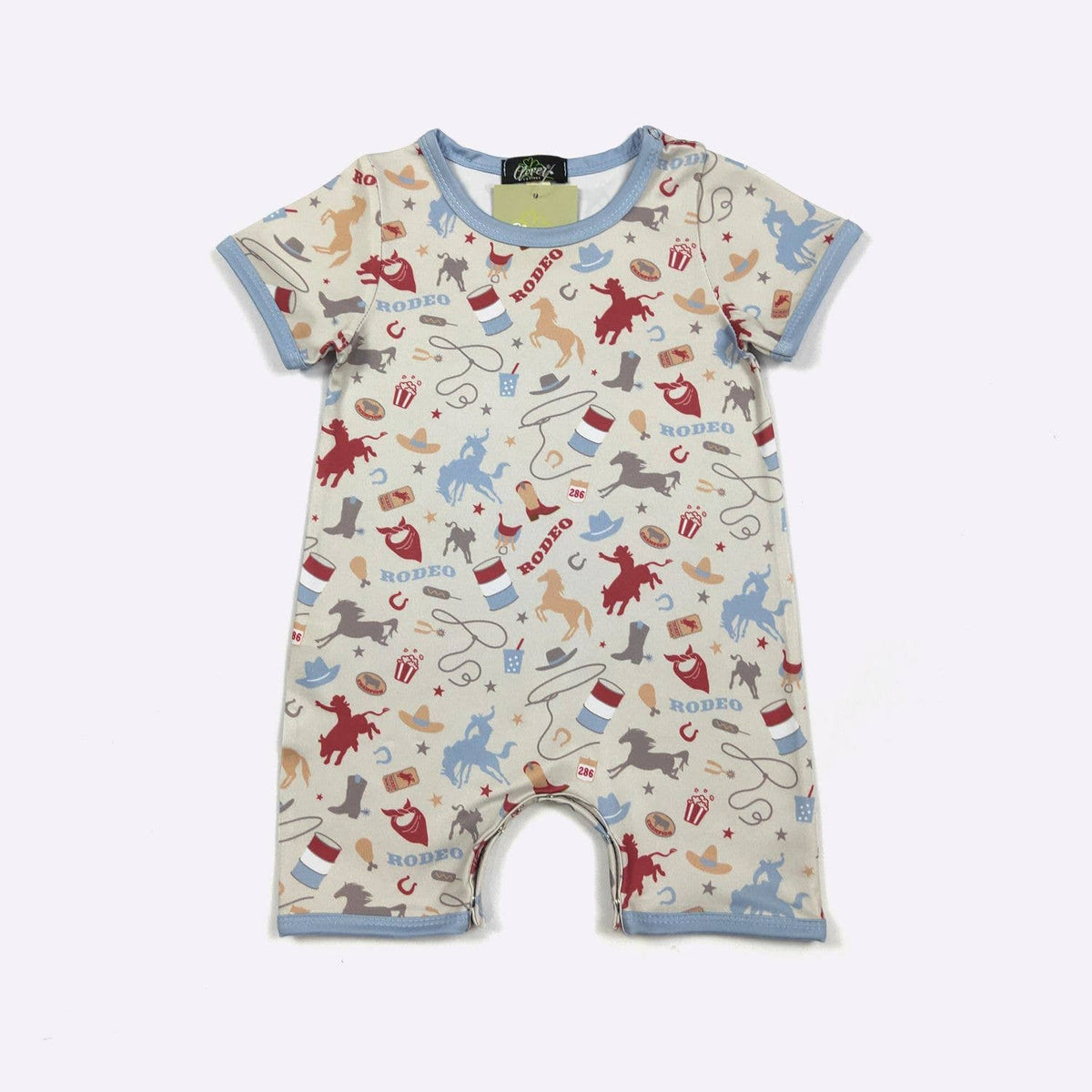 Rodeo Repeat Boy Romper | Clover Cottage