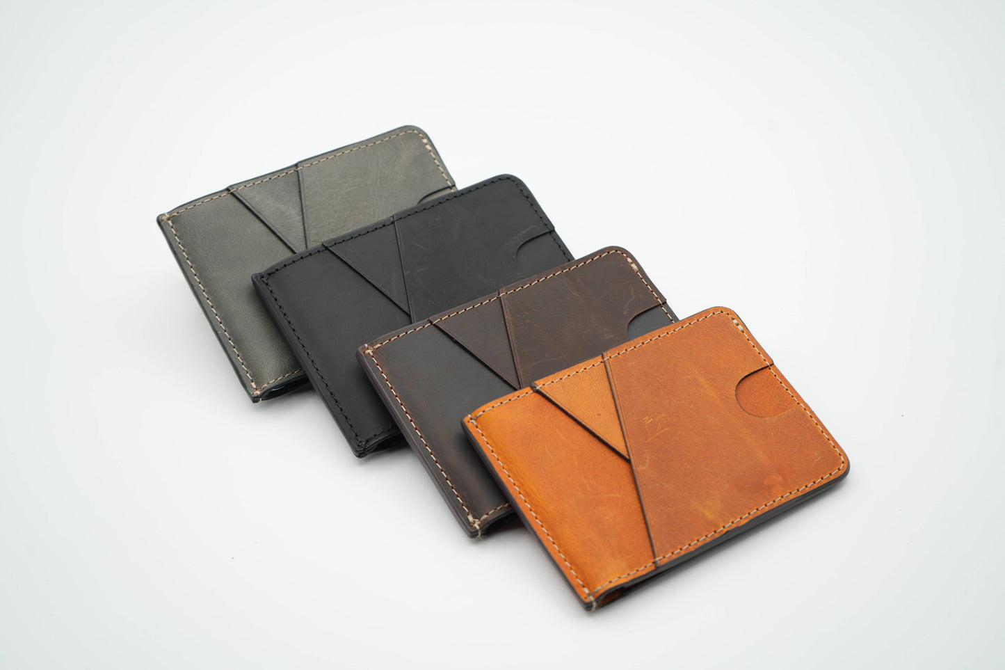 American Leather Goods - Leather Money Clip Wallet for Men, Bill Clip, Slim Wallet