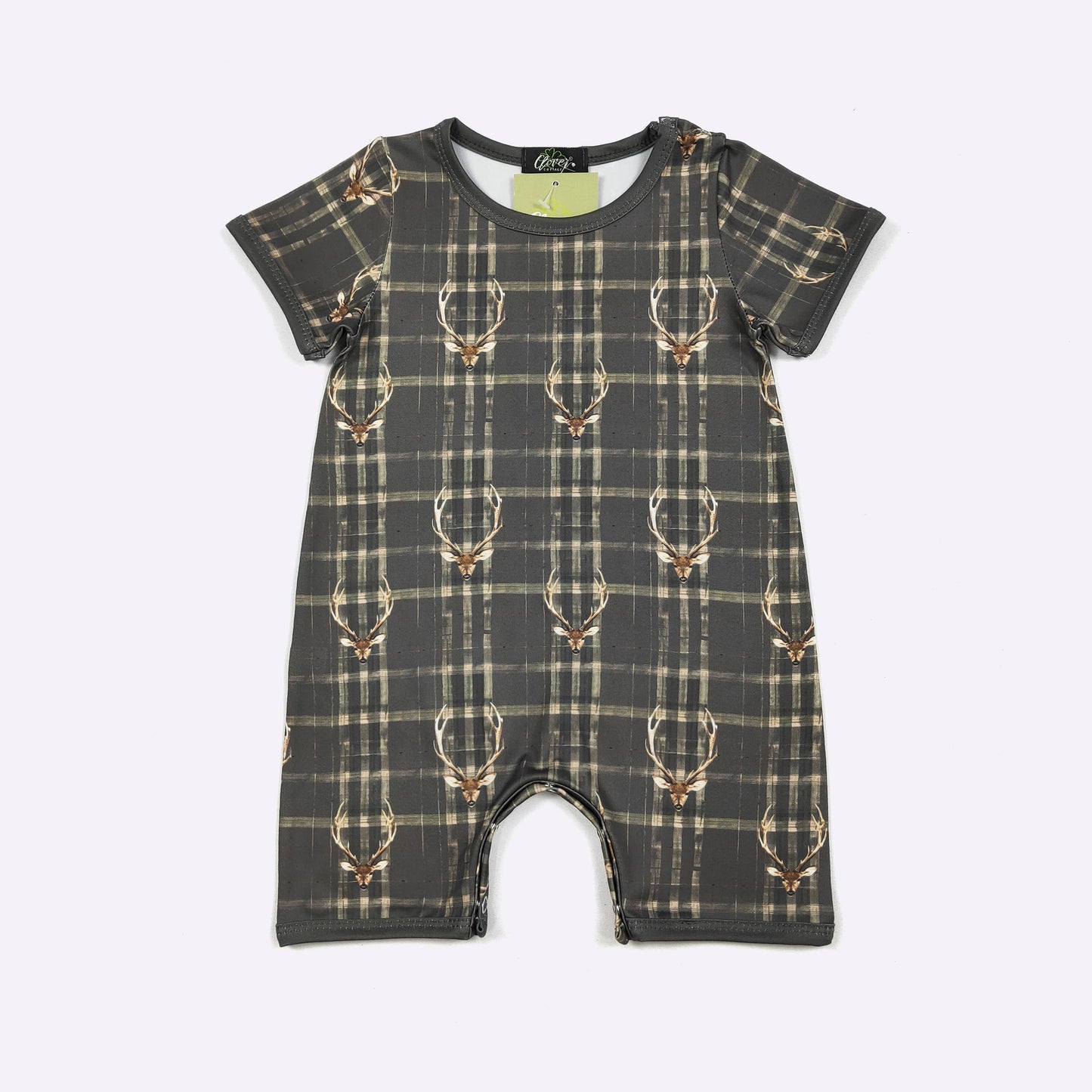 Tartan Buck Boy Romper