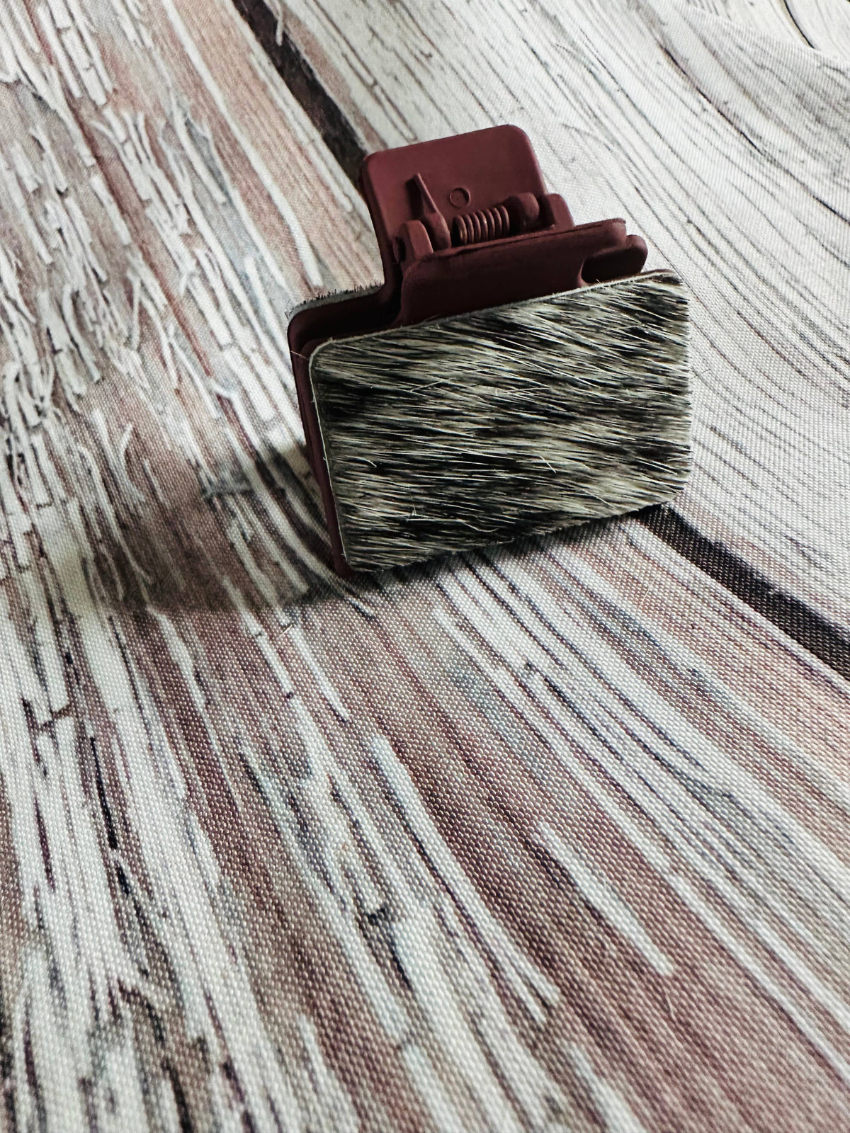 Colorful Cowhide Hair Clips 