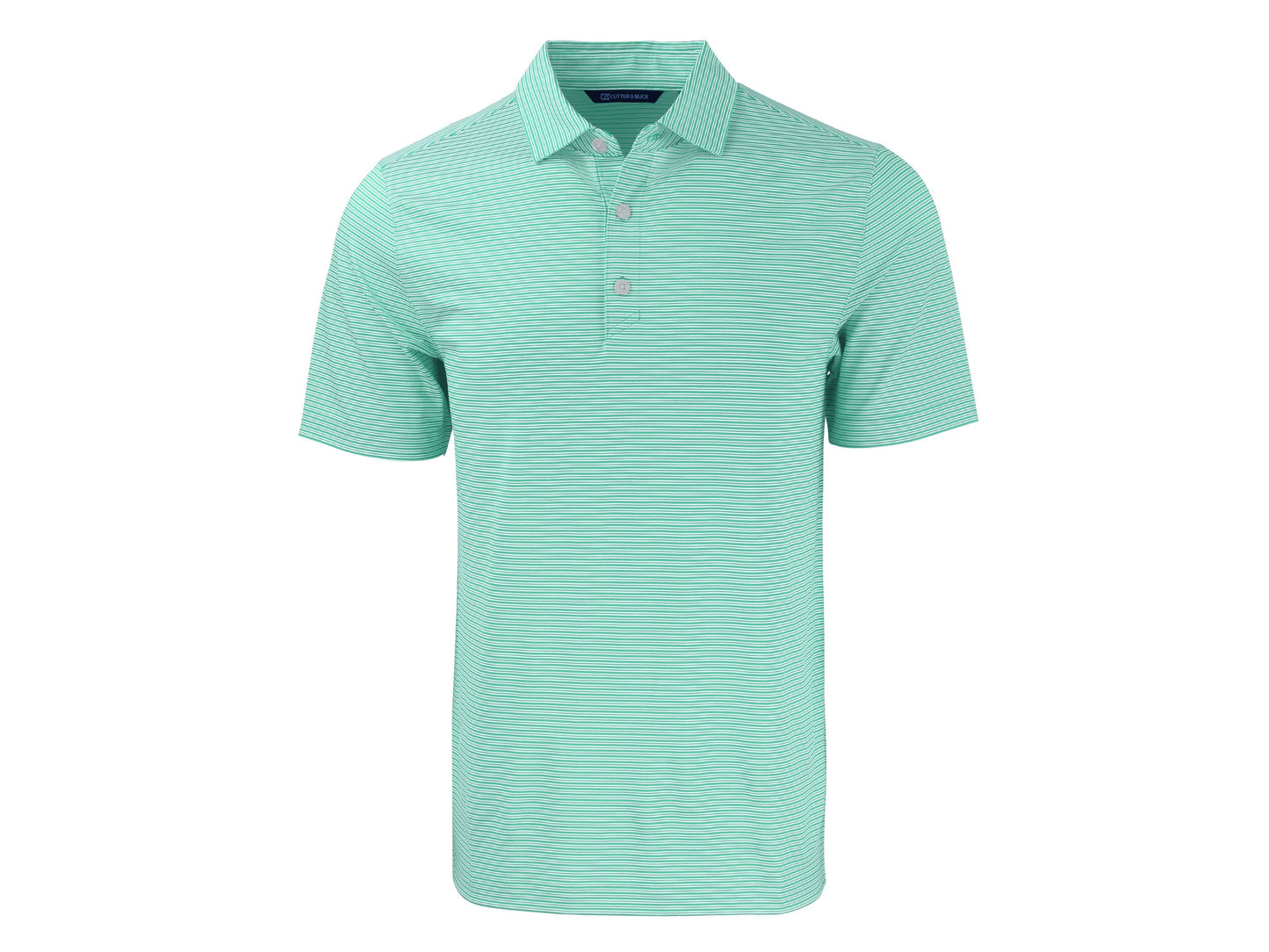 Cutter & Buck Forge Eco Double Stripe Recycled Mens Polo: College Purple/White / Medium / MCK01302