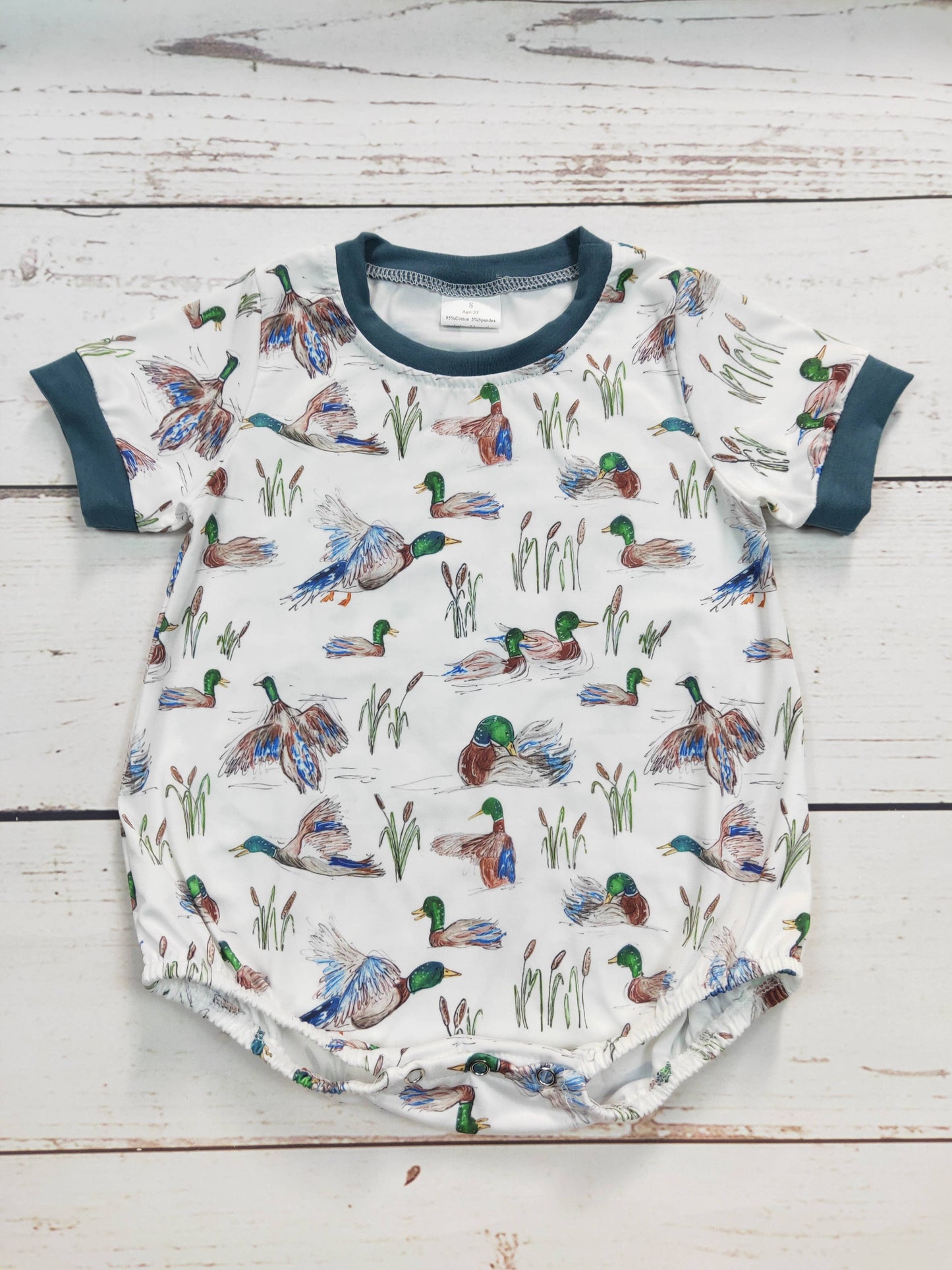 Duck Printed Baby Boy Bubble| SK