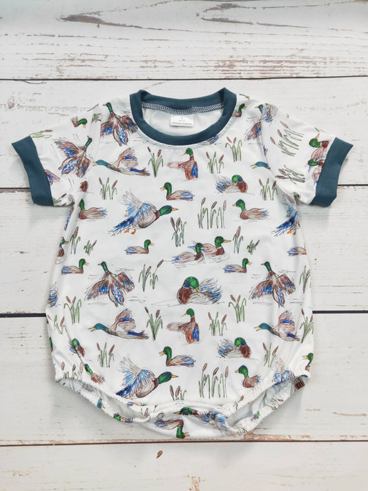 Duck Printed Baby Boy Bubble| SK