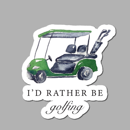 I'd Rather Be Golfing Sticker | BDS