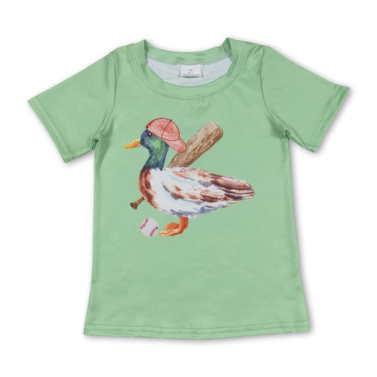 Youth Short Sleeves Duck Baseball Boys T-Shirt