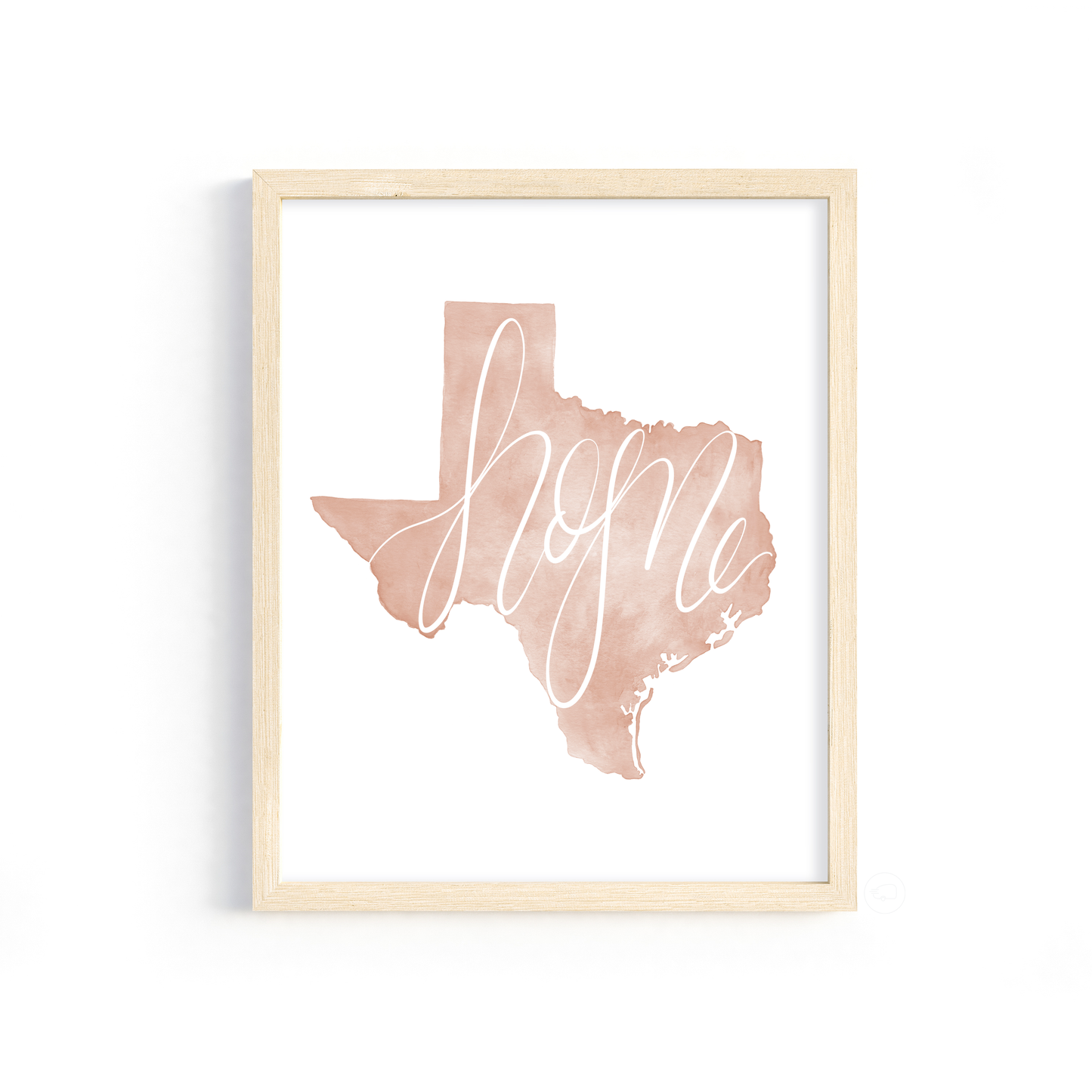 Texas watercolor print: 5x7 / Plain watercolor