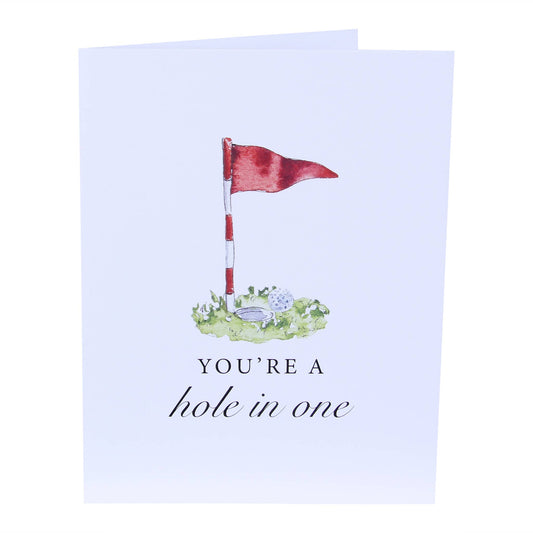 You're A Hole In One Golf Greeting Card Golfing Celebration