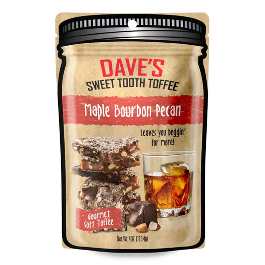 Gourmet Soft Toffee in Maple Bourbon Pecan | Dave's Sweet Tooth Toffee