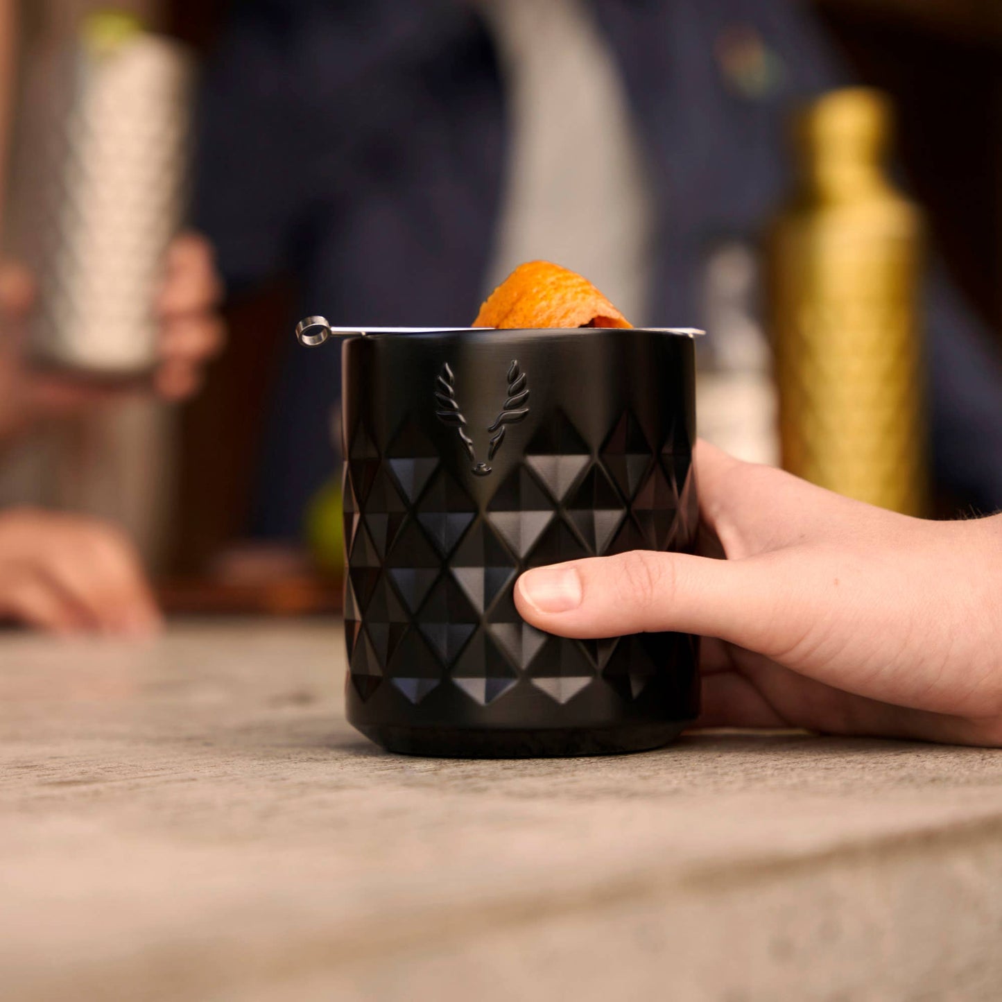 Paragon Stainless Steel Rocks Tumbler with Lid | Viski
