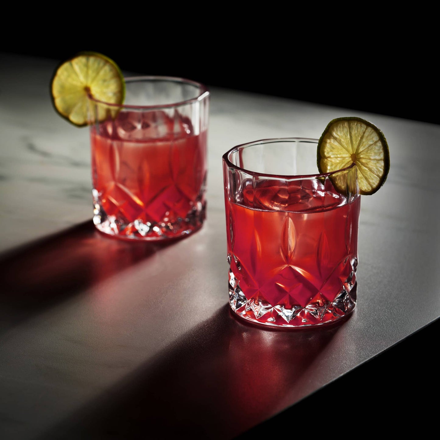 Admiral™ Stemless Crystal Lowball Tumblers Set | Viski