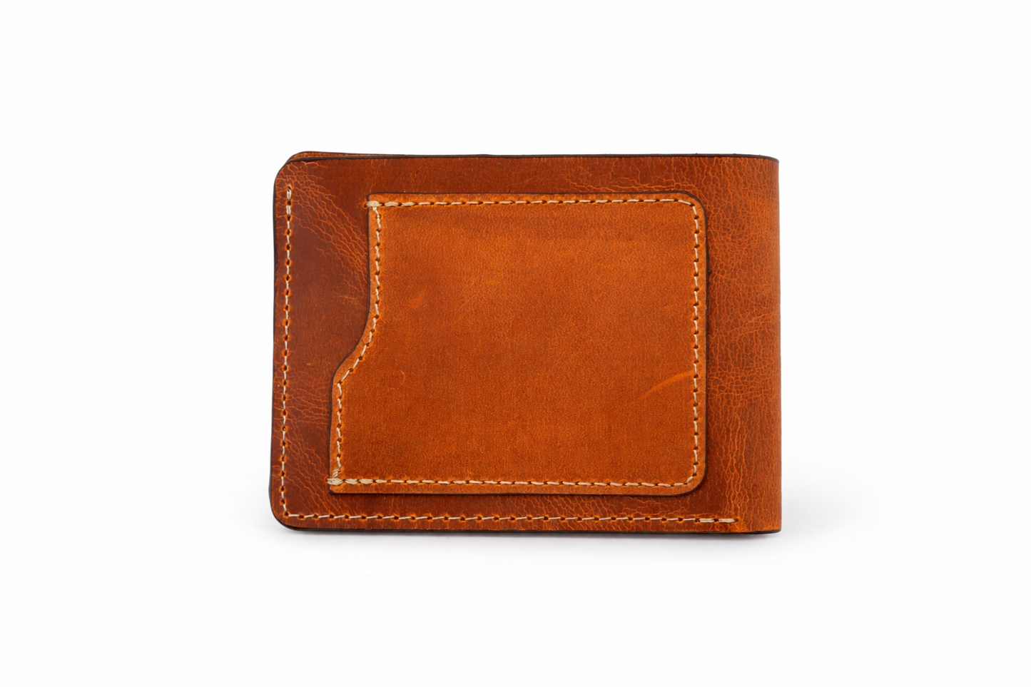 American Leather Goods - Men’s Full-Grain Crazy Leather Bifold Wallet Premium Leather