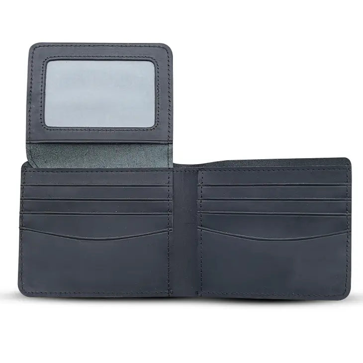 Leather Wallet w/Flip out ID in Dark Brown | American Leather Goods