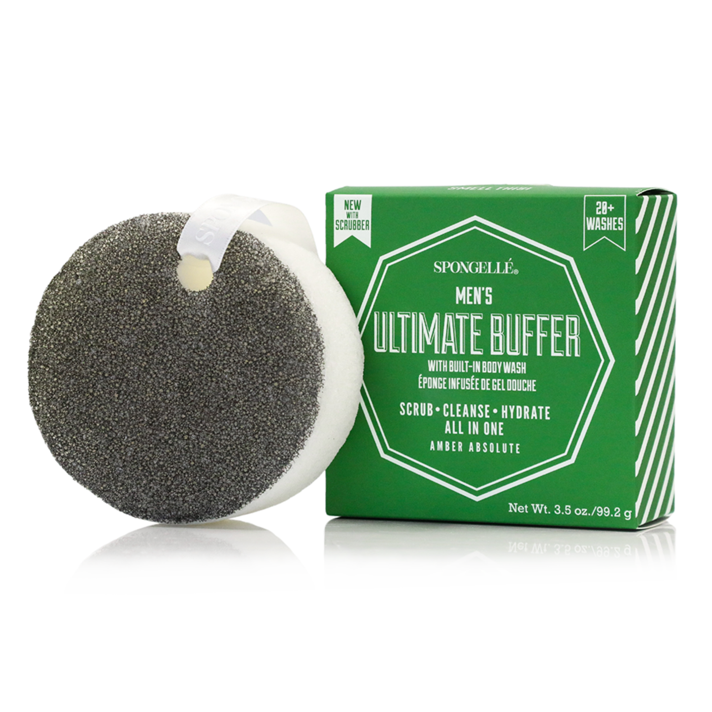 Men's Assorted Buffers with Black Scrubber | 2 New Scents | Spongelle’