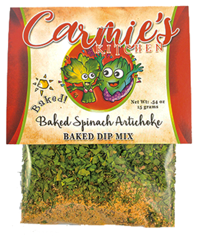 Baked Spinach Artichoke Baked Dip Mix | Carmie's Kitchen