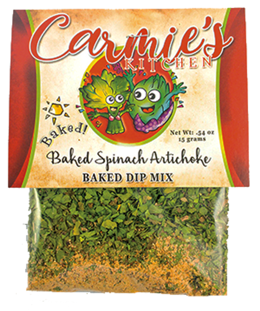 Baked Spinach Artichoke Baked Dip Mix | Carmie's Kitchen