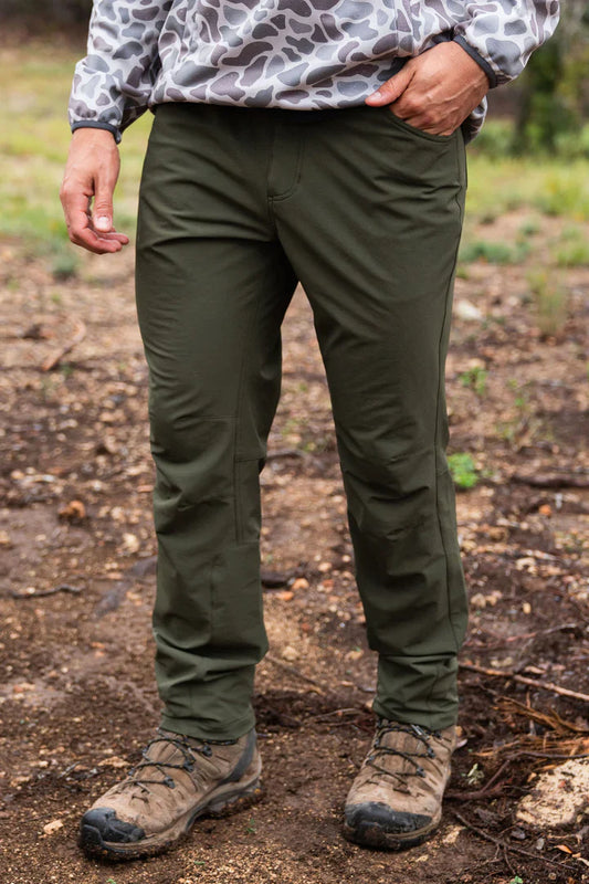 Challenger Pants in Olive | Burlebo