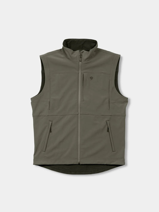 Contact Softshell Vest in Moss | Duck Camp