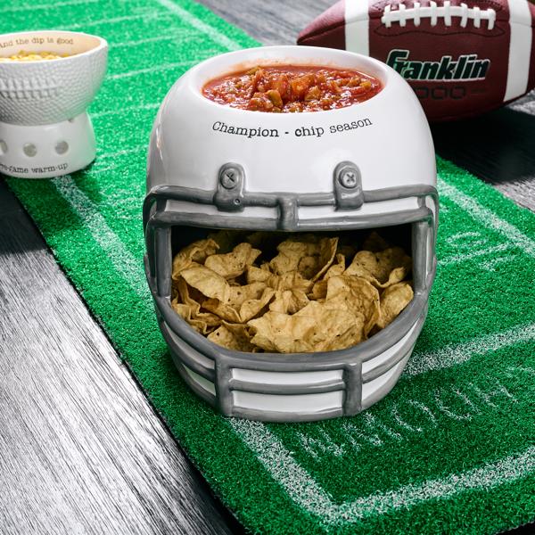 FOOTBALL HELMET CHIP N DIP | Mud Pie