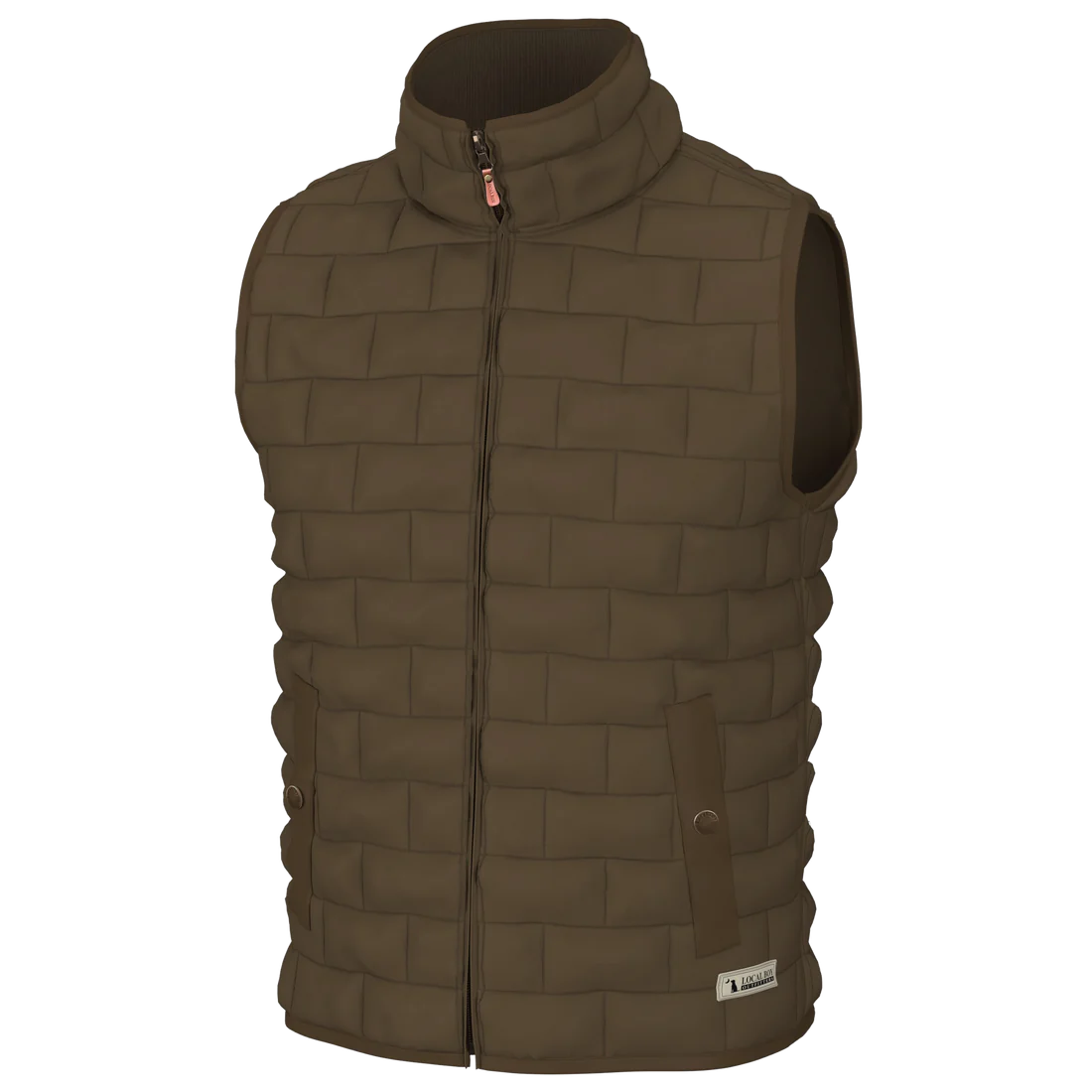 Brick Quilted Vest | Local Boy Outfitters