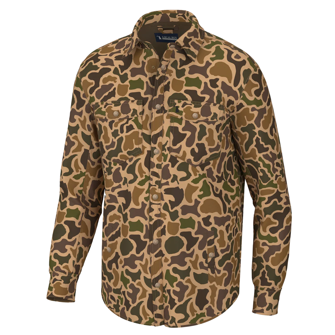 Sportsman's Shacket in Old School Camo | Local Boy Outfitters