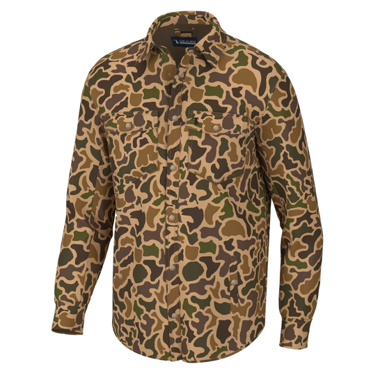 Sportsman's Shacket in Old School Camo | Local Boy Outfitters