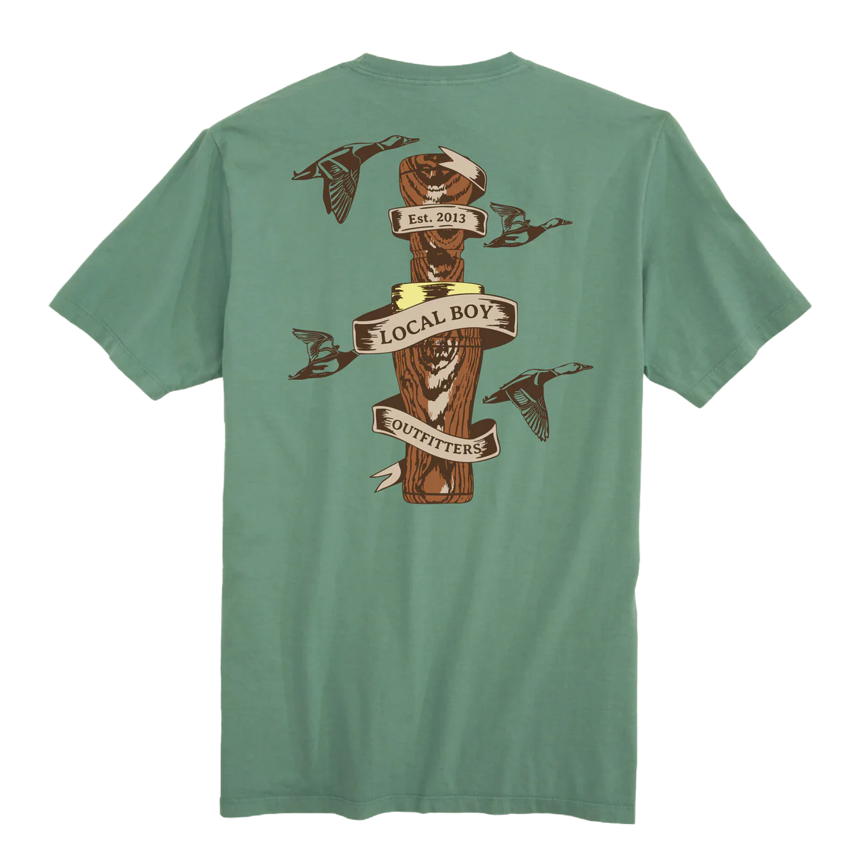 Youth Wooden Call SS Tee in Light Green