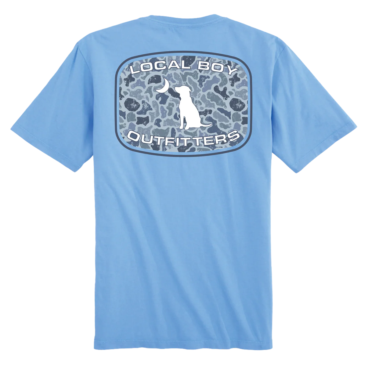 Youth Distressed LCF Cobalt Patch SS Tee in Washed Denim