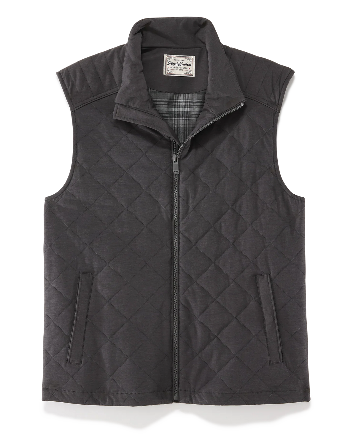 Chaplin Quilted Vest in Charcoal