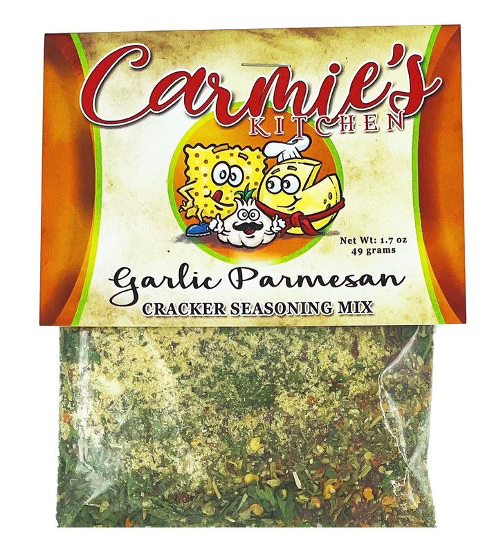 Garlic Parmesan Cracker Seasoning Mix | Carmie's Kitchen