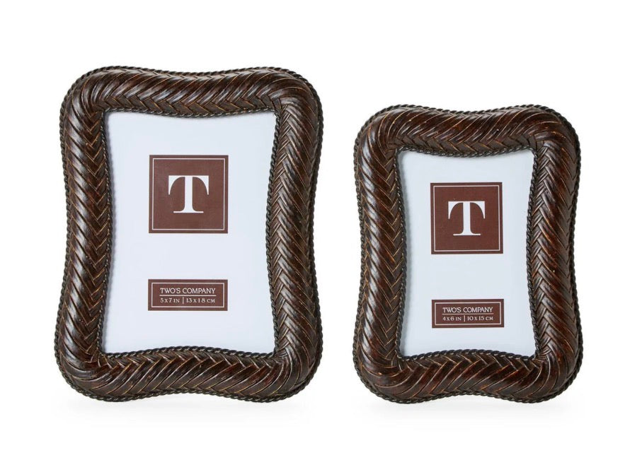Set Of Two Herringbone Weave Frames