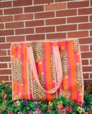 Large Quilted Tote Bag