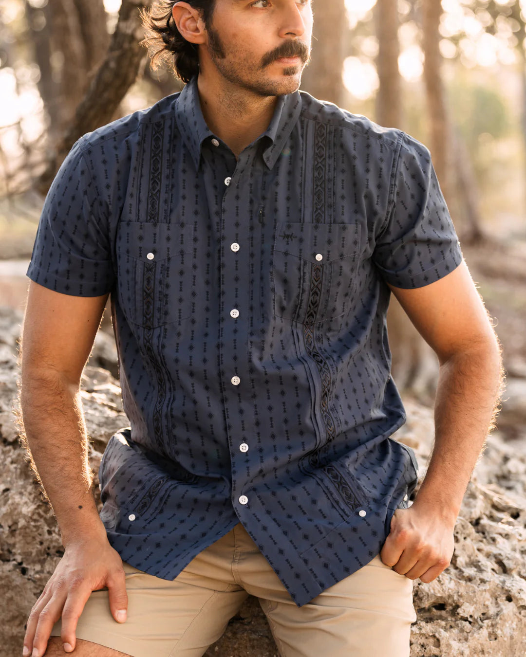 Guayabera Libre - Oscura Navy