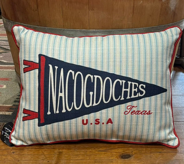 Nacogdoches, Texas Pillow- Accent Piping