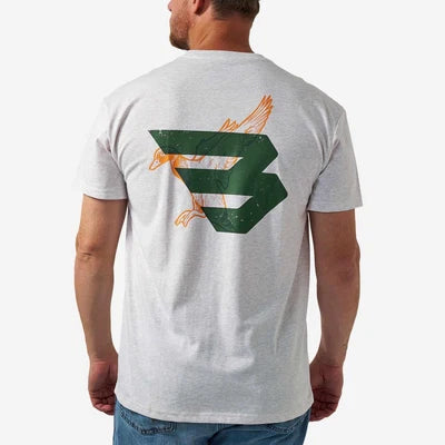 Duck Flying B - Green Logo SS Tee