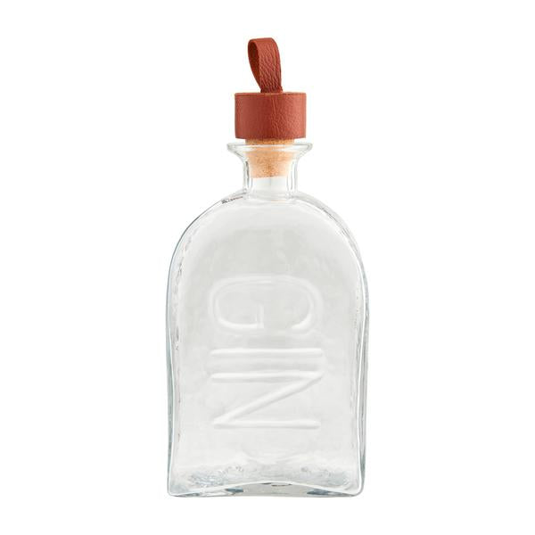 mud pie Gin Embossed Glass Decanter