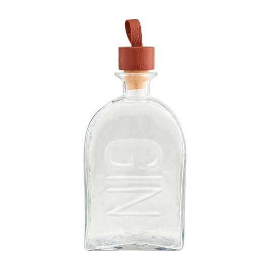 mud pie Gin Embossed Glass Decanter