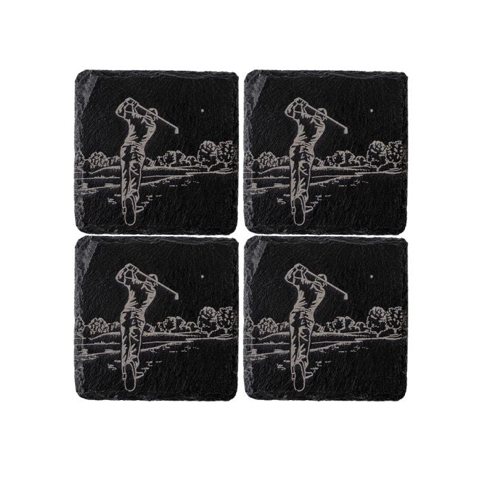 Set of 4 Slate Coasters | Selbrae