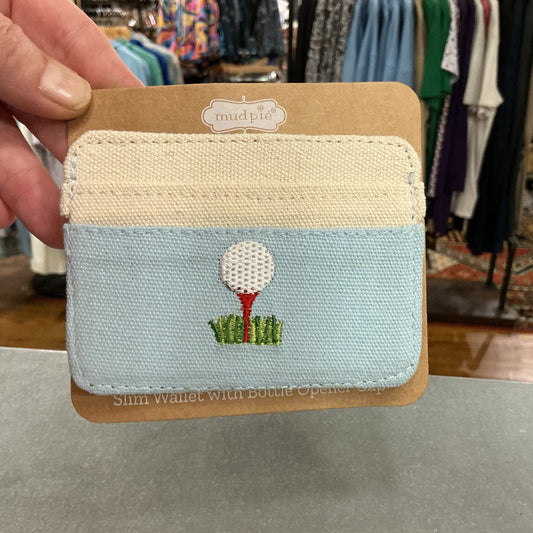Slim Wallet with Bottle Opener Clip | mud pie