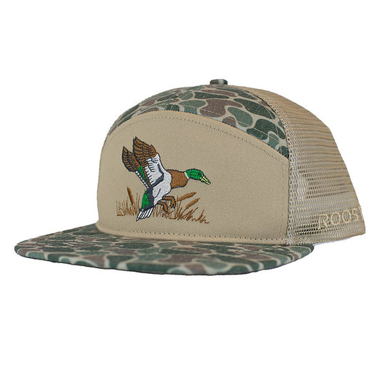 Youth Roost 7 Panel 3D Puff Full Color Duck Logo | Fieldstone