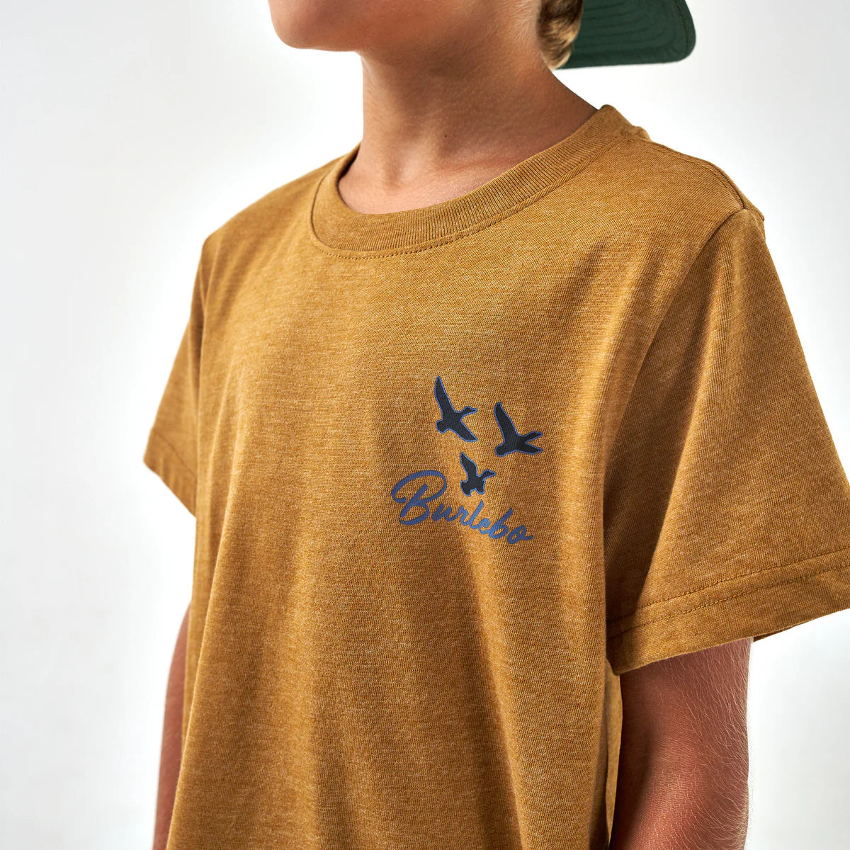 Youth Duck and Dog Tee in Light Brown | Burbelo