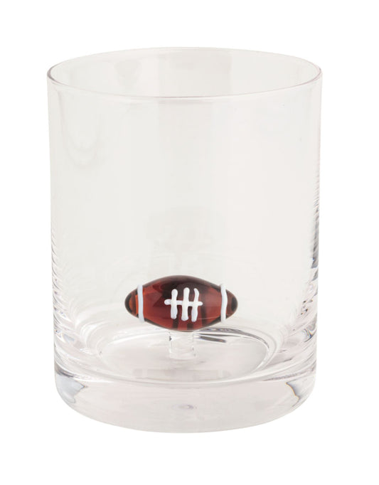 Football Double Old Fashion Glass | Mudpie